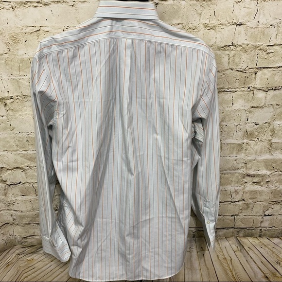 Banana Republic Blue Striped Classic Fit Button Up - Picture 3 of 5